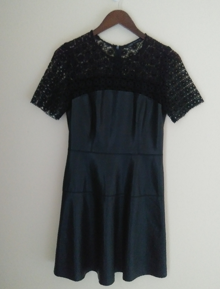Zara Leather Mini Dress Size M